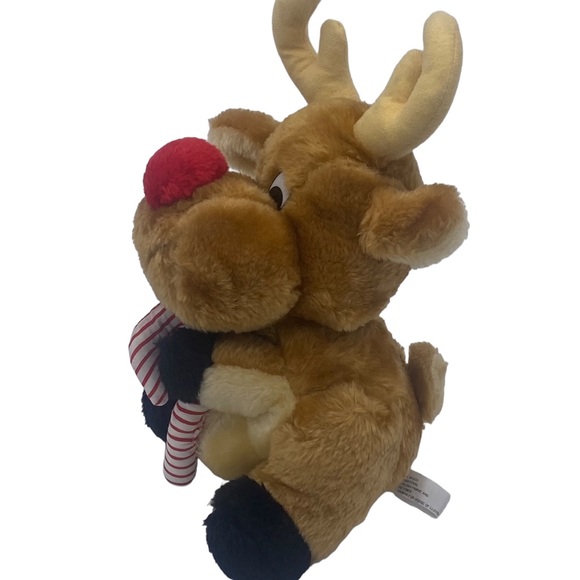 Vtg House of Lloyd Plush Reindeer w/ Candy Cane Christmas Toy Stuffed Animal 12” - Picture 4 of 11